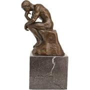 Classical Rodin Statue Thinker Bronze Sculpture Home Decor Art Craft