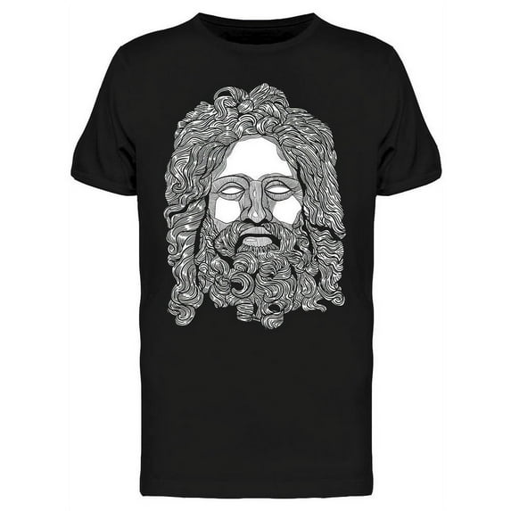 Classical Sculpture Zeus T-Shirt Men -Image by Shutterstock, Male 3X-Large