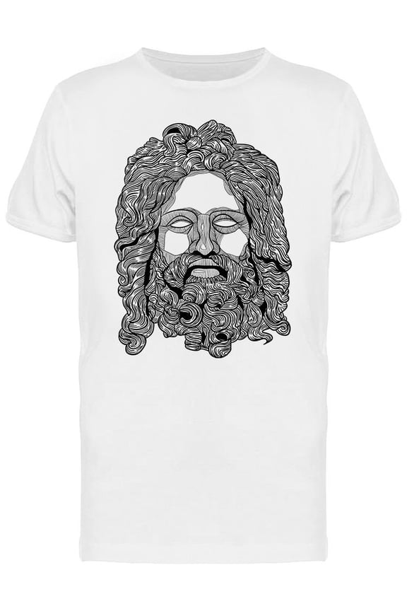 Classical Sculpture Zeus T-Shirt Men -Image by Shutterstock, Male x-Large