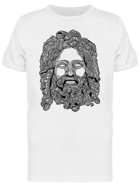 Classical Sculpture Zeus T-Shirt Men -Image by Shutterstock, Male x-Large