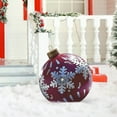 thumbnail image 1 of 23.6In Classical Snowflake Style Christmas Outdoor Inflatable Decoration Ball, 1 of 5