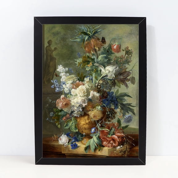 Classical Still Life FloralPainting Rustic Farmhouse Bedroom Aesthetic Print Floral Oil Paintings Classic Flowers Landscape Pictures Artwork for Bedroom Home Decorations 709,Multicolor,10X13 inches