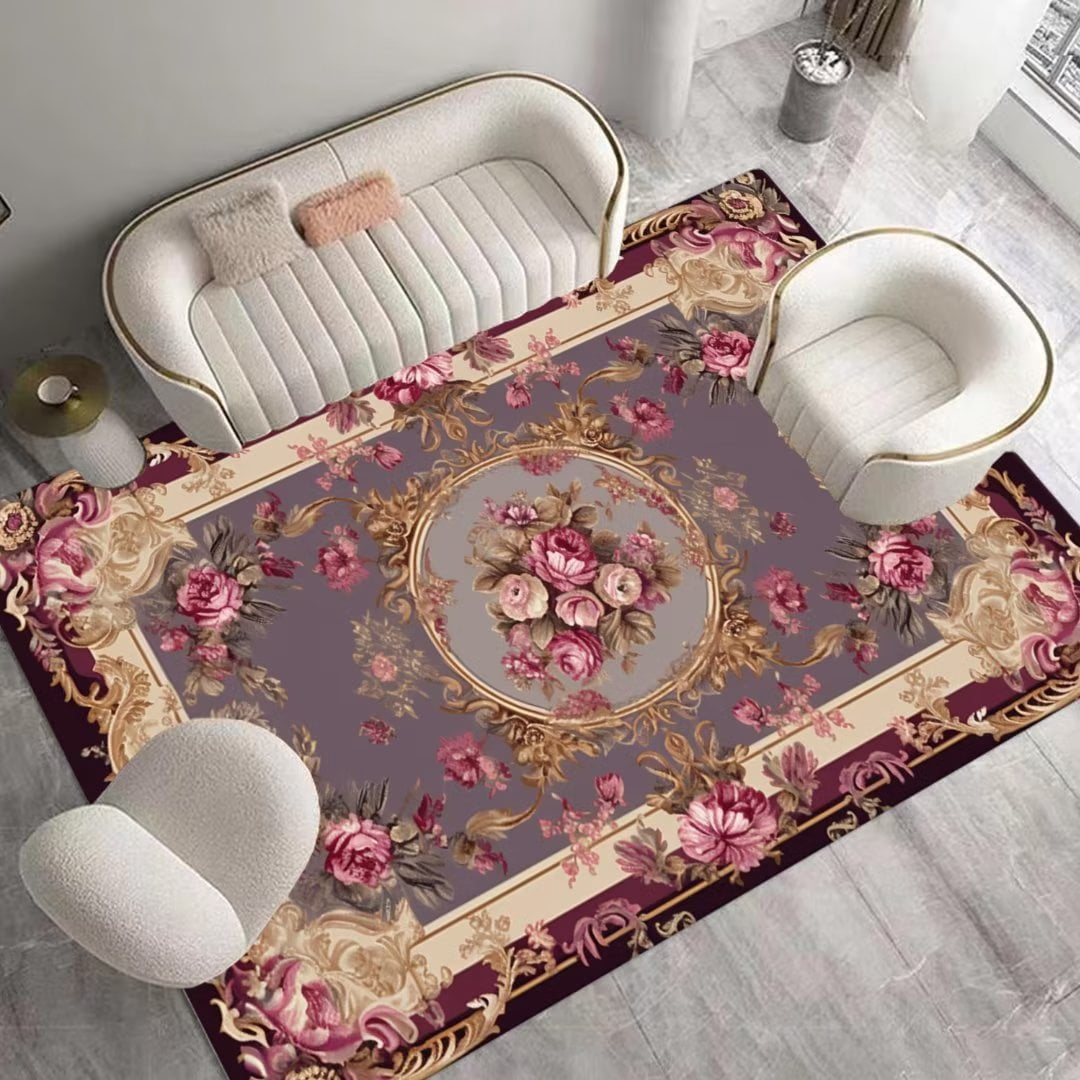 Bedroom Bedside Luxury Washable Carpet European Style Carpet Living Room Carpet Household Carpet