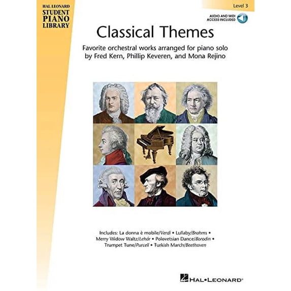 Pre-Owned Classical Themes - Level 3: Hal Leonard Student Piano Library (Paperback) by Phillip Keveren, Mona Rejino, Fred Kern