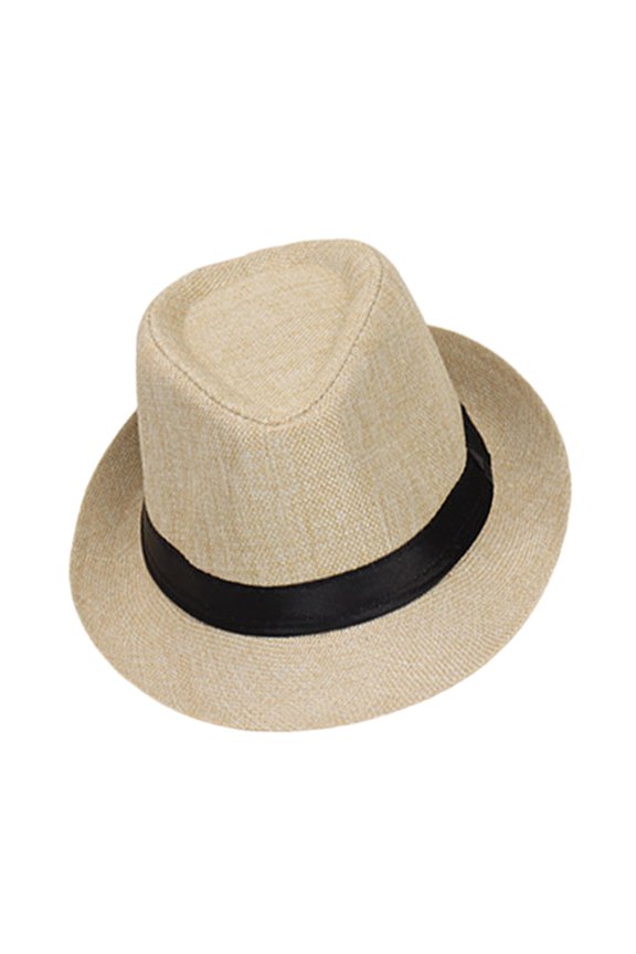 Classical Trilby Hat Men Women Wedding Travel Outdoor Sun Protective Headwear