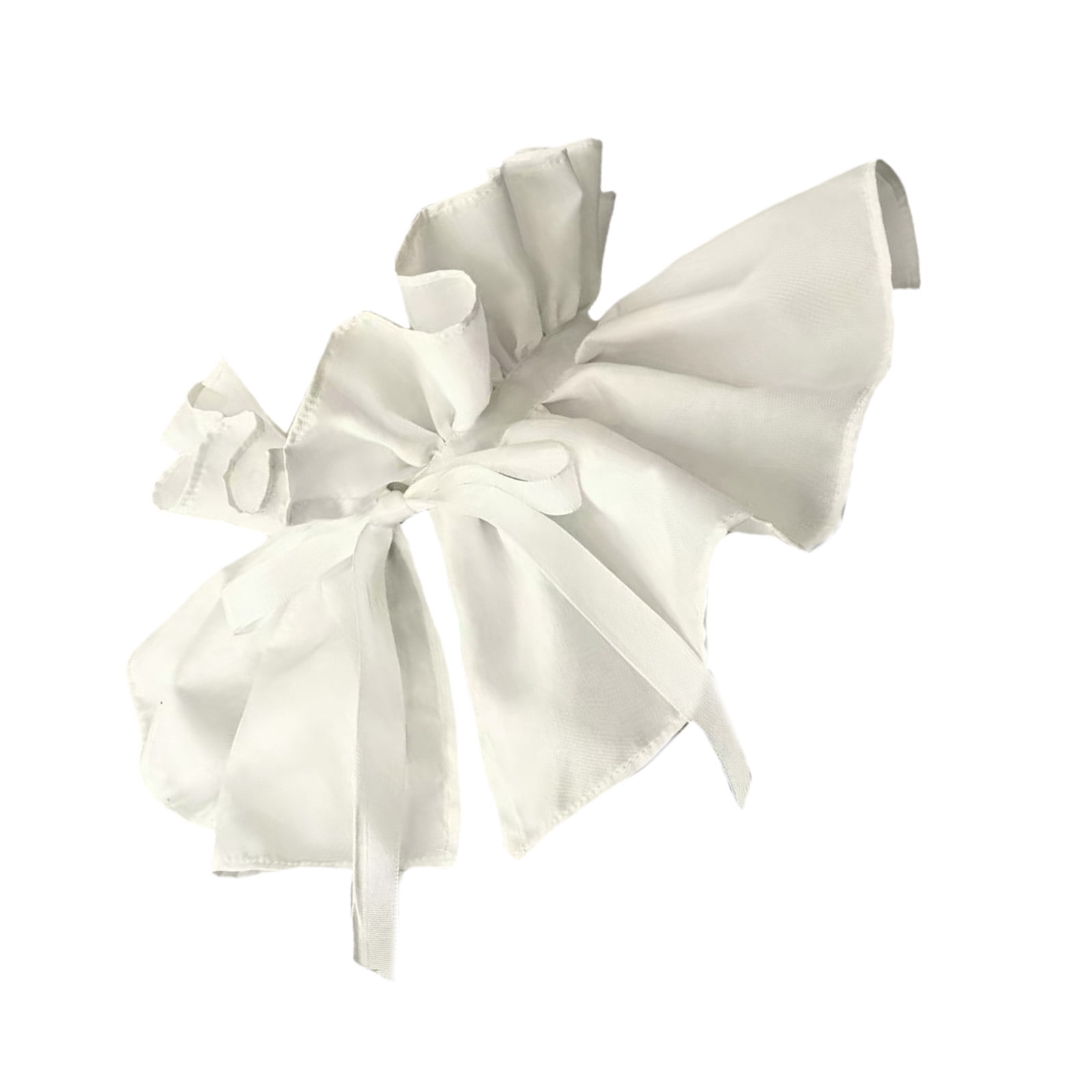 Classical Ruffle Classical Victorian Ruffled False Collar with Delicate Ribbon Ties ...
