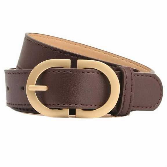 Classical Waist Belt for Women PU Waistband Lady Shorts Pants Casual Belt Metal Buckle Waiststrap Fashion Waist Decors