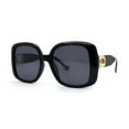 thumbnail image 1 of Classical Womens Oversize 1990s Oversized Butterfly Fashion Sunglasses All Black, 1 of 4
