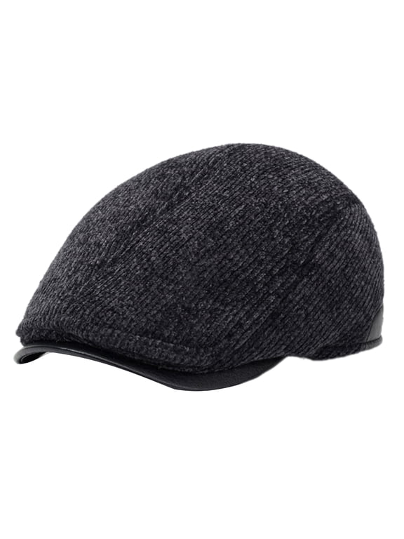 Classical Wool Berets Caps for Men Soft and Stylish Vintage Berets Hat with Ear Flap Winter Activity Accessory Headwear