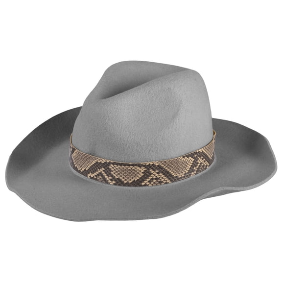 Classical Wool Pork Pie Hat Wool Wide Brimmed Dress Up Gentleman Hat Surprise Gift for Boyfriend Father Uncle Casual