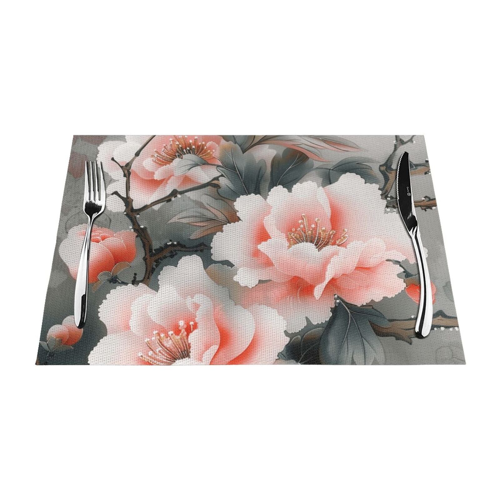 Classical painting flowers mat, heatresistant dining table mat