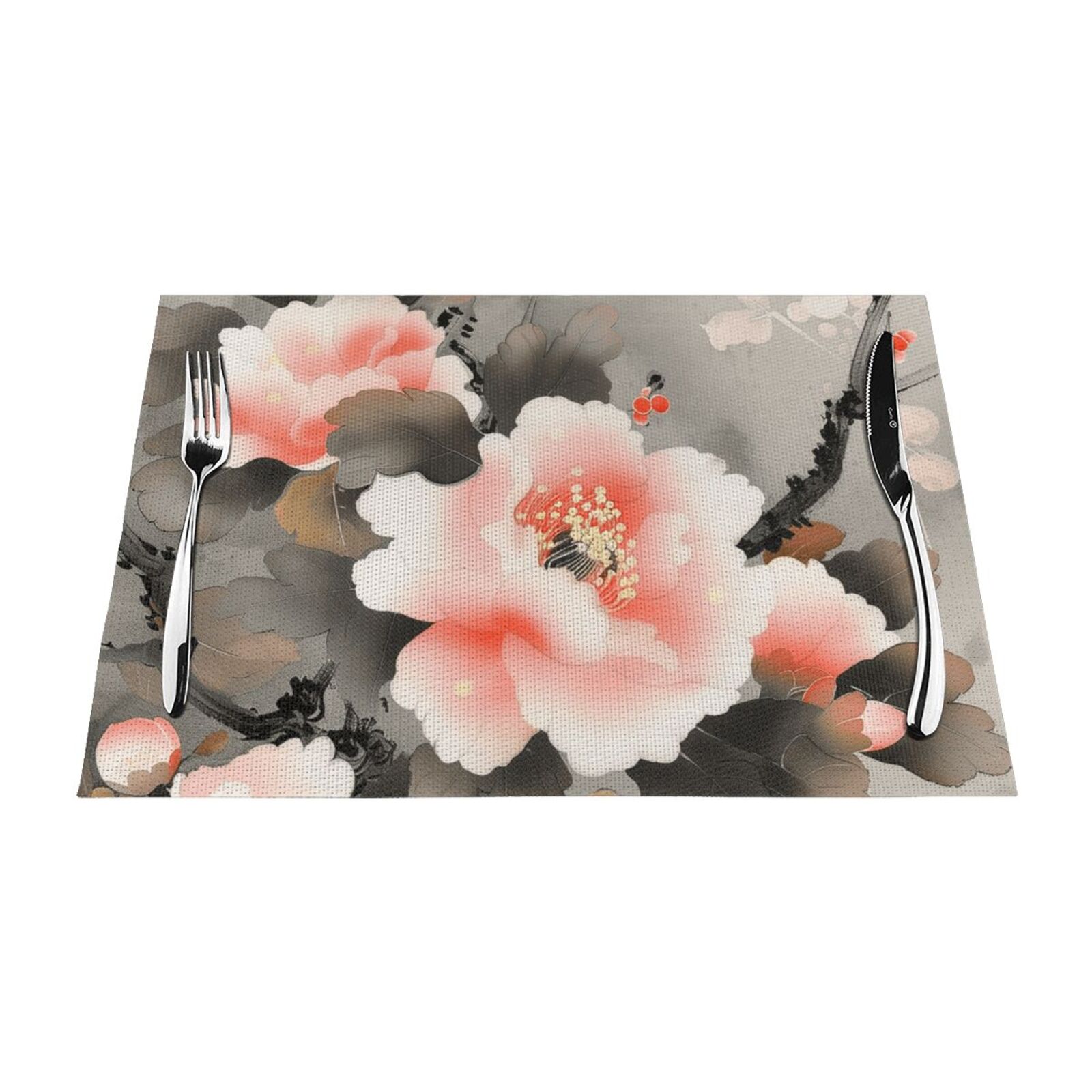 Classical painting flowers mat, heatresistant dining table mat