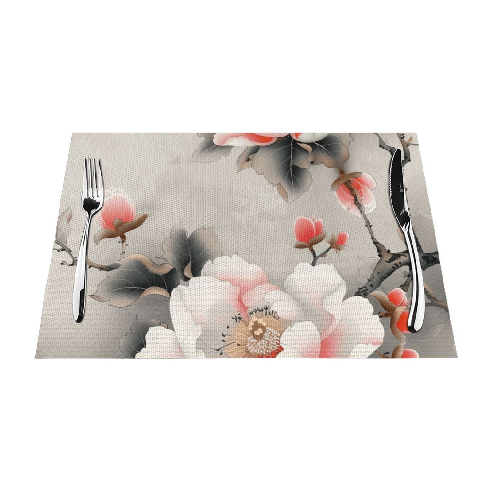 Classical painting flowers mat, heatresistant dining table mat