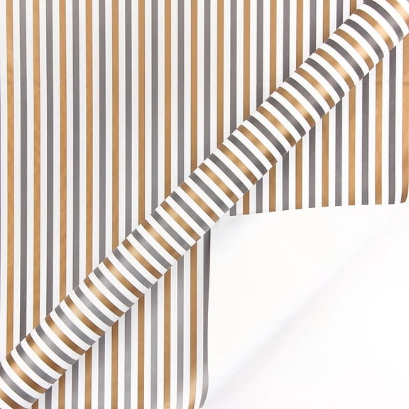 Classical stripes Gift Wrapping Paper for Men Women, 8 Pieces Folded stripes Pattern Wrap Paper for Christmas Birthday