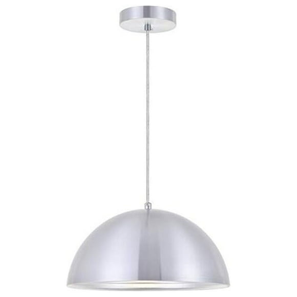 Classically Modern Ceiling Decorative Aluminum Circa 1 Light Burnished Nickel Pendant - 11.5"Lx11.5"Wx6.5"H