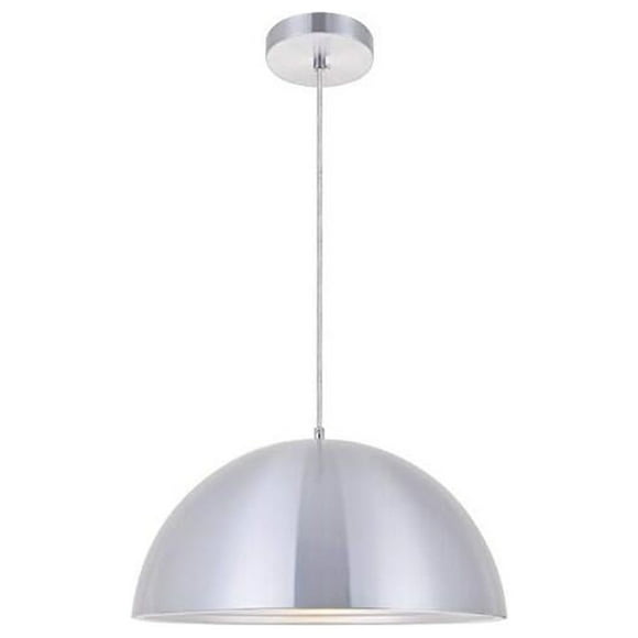 Classically Modern Ceiling Decorative Aluminum Circa 1 Light Burnished Nickel Pendant - 15.5"Lx15.5"Wx8"H