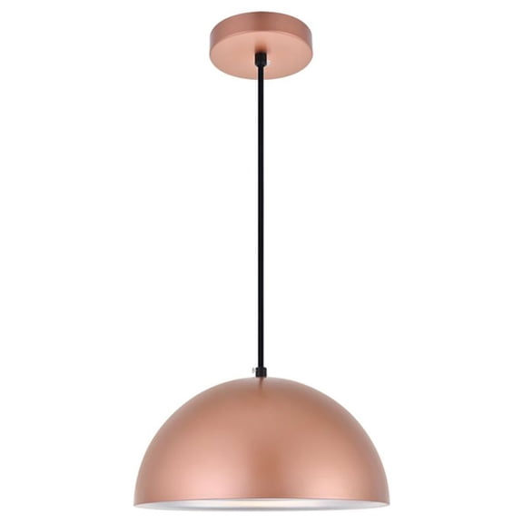 Classically Modern Ceiling Decorative Aluminum Circa 1 Light Honey Gold Pendant - 11.5"Lx11.5"Wx6.5"H