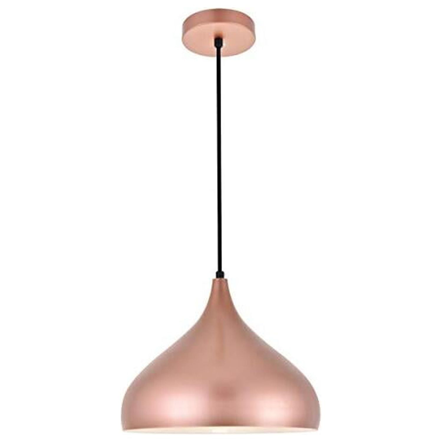 Honey Gold Aluminum Modern Pendant Light