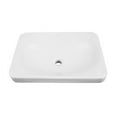 thumbnail image 1 of Classically Redefined Semi Recessed Rectangular Lavatory Sink, White, 1 of 1
