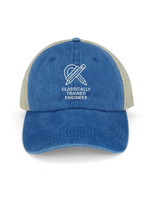 Classically Trained Engineer Dark Blue Classic Unisex Cotton Adjustable Baseball Cap – Plain Dad Hat