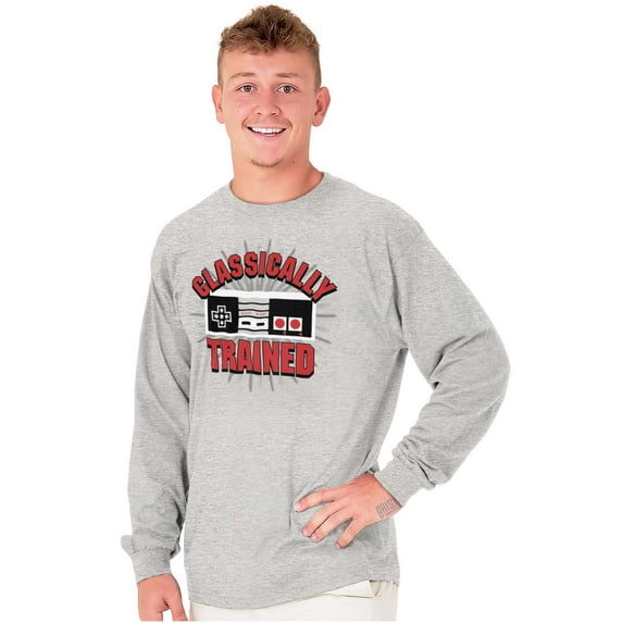 Classically Trained Game Controller Plus Size Long Sleeve Graphic Tee Shirt Brisco Brands 2X