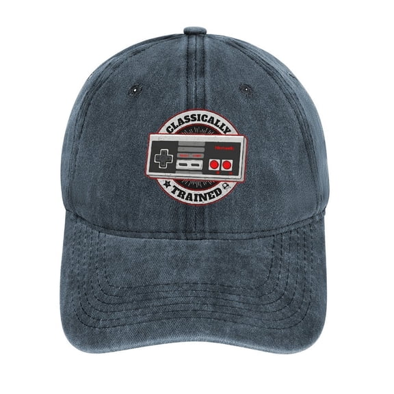 Classically Trained Navy Baseball Cap for Men Women, Adjustable Snapback Hats Cotton Hat