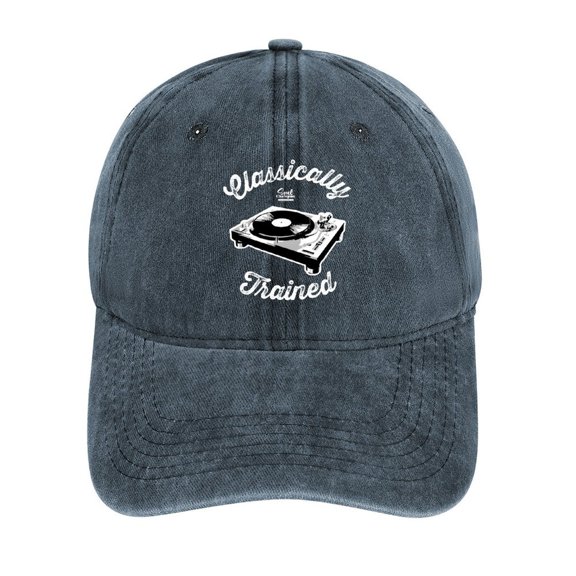 Classically Trained Navy Baseball Cap for Men Women, Adjustable Snapback Hats Cotton Hat