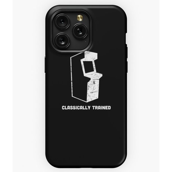 Classically Trained Retro Arcade Game Funny Gamer A4064 Phone Case for iPhone 11 to 17 Pro Max