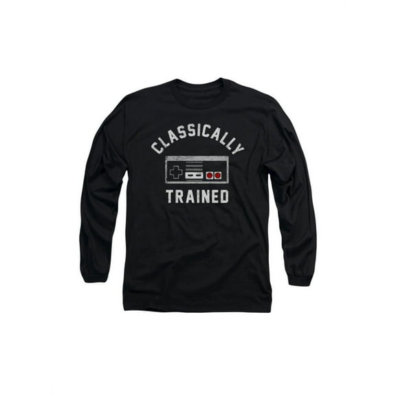 Classically Trained Video Games Funny Adult Long-Sleeve T-Shirt