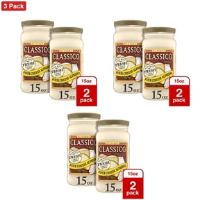 Classico 2 Pack/15oz Each Four Cheese Alfredo Pasta Sauce