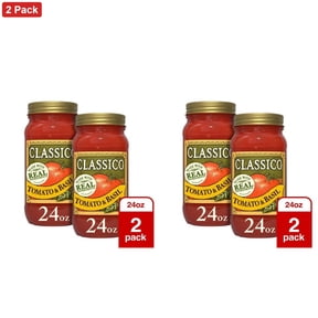 Classico 2 Pack/24oz Each Tomato and Basil Pasta Sauce