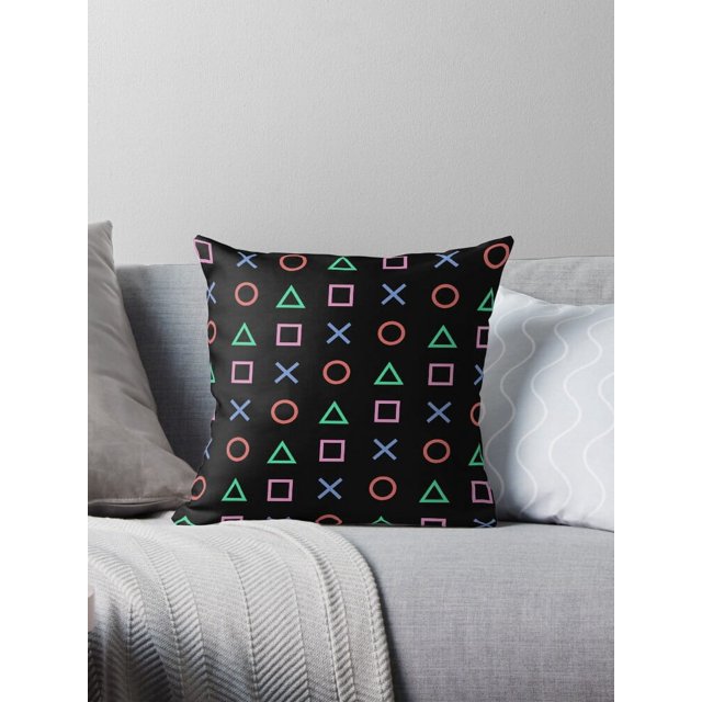 Classico Controller Buttons Icon Pillow Throw Pillow Cushion Cover for