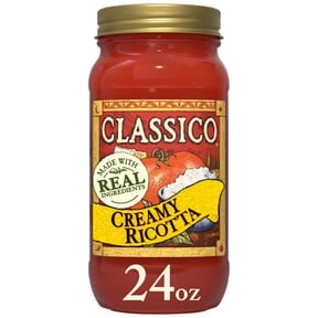 Classico Creamy Ricotta Pasta Sauce, 24 oz Jar