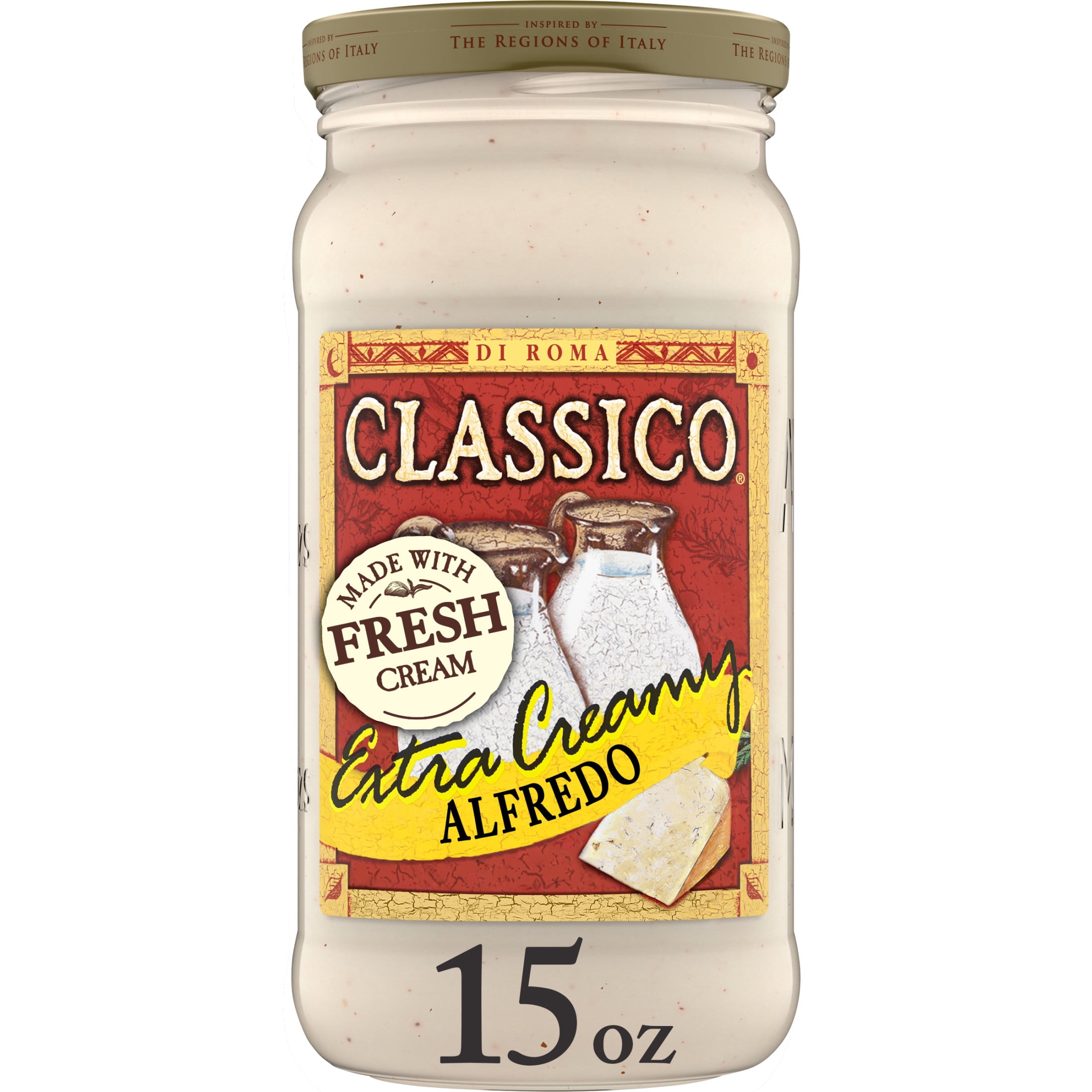 Classico Extra Creamy Alfredo Pasta Sauce, 15 oz Jar