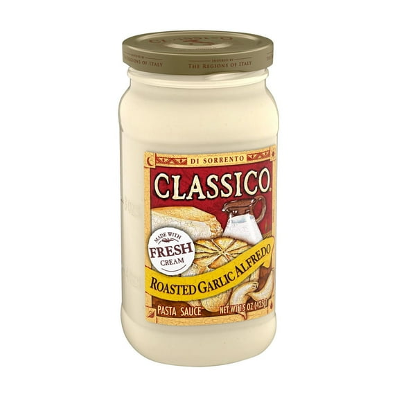 Classico Roasted Garlic Alfredo Pasta Sauce (Pack of 5)