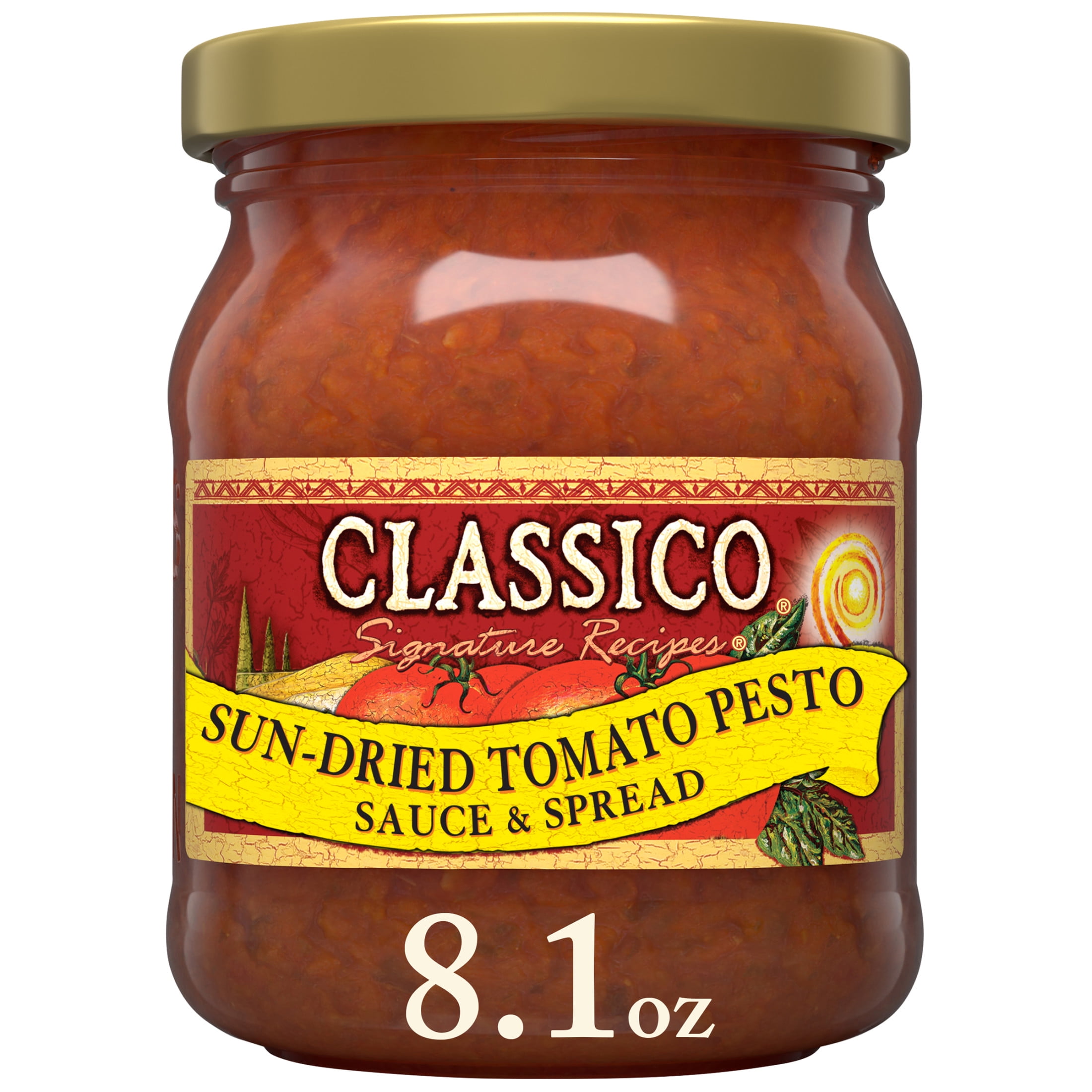 Classico Signature Recipes Sun-Dried Tomato Pesto Sauce & Spread, 8.1 oz. Jar