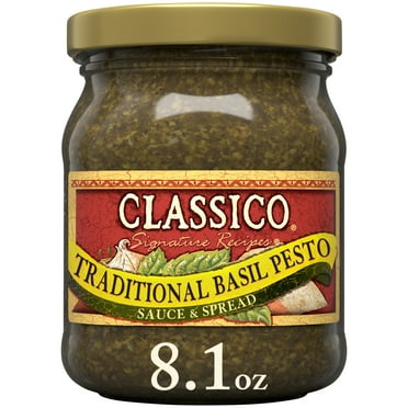 Classico Signature Recipes Traditional Basil Pesto Sauce & Spread, 8.1 oz. Jar
