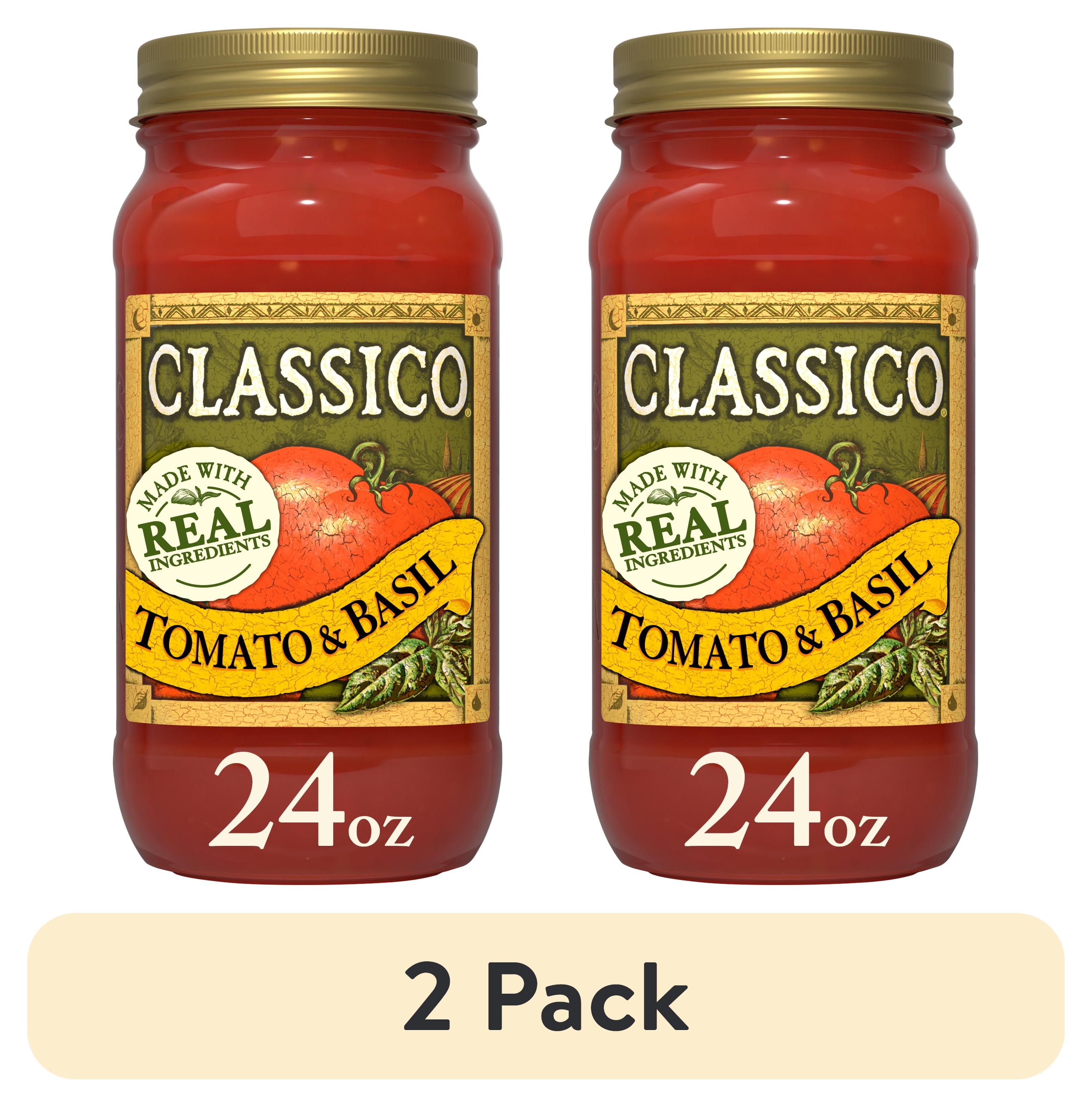 (2 pack) Classico Tomato & Basil Spaghetti Pasta Sauce, 24 oz. Jar - image 1 of 17