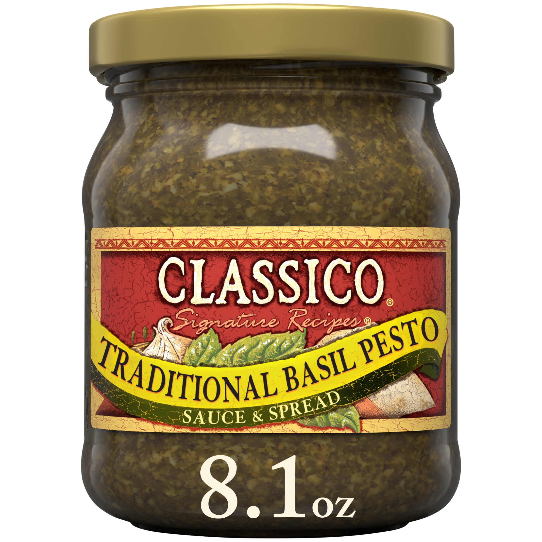 Traditional Basil Pesto Sauce & Spread, 8.1 oz