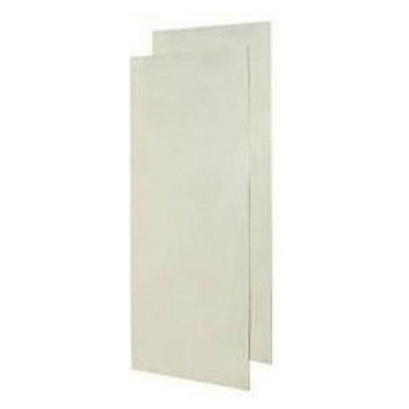Classics Authentic Solid Surface Double Panel Shower Wall - Finish: Bone