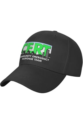 Classics Baseball Cap Cert Community Emergency Response Team Caps Adjustable for Women Men Black