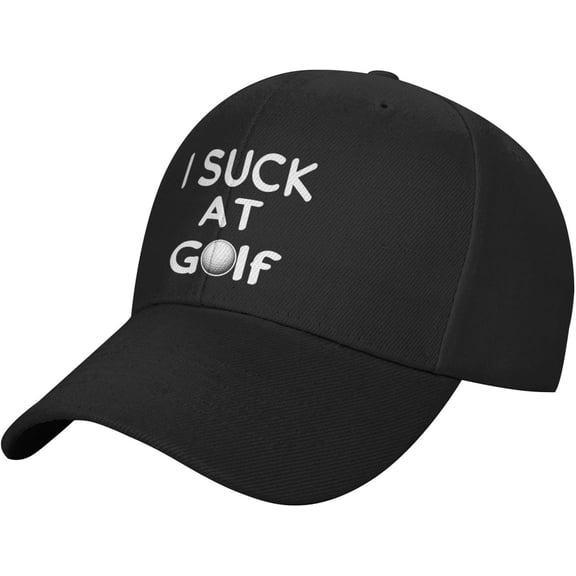 Classics Baseball Cap I Suck at Golf Caps Adjustable Sports for Women Men Black