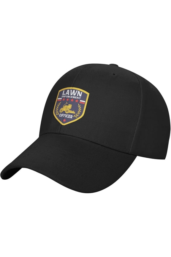 Classics Baseball Cap Lawn Enforcement Officer Caps Adjustable Sports for Women Men Black