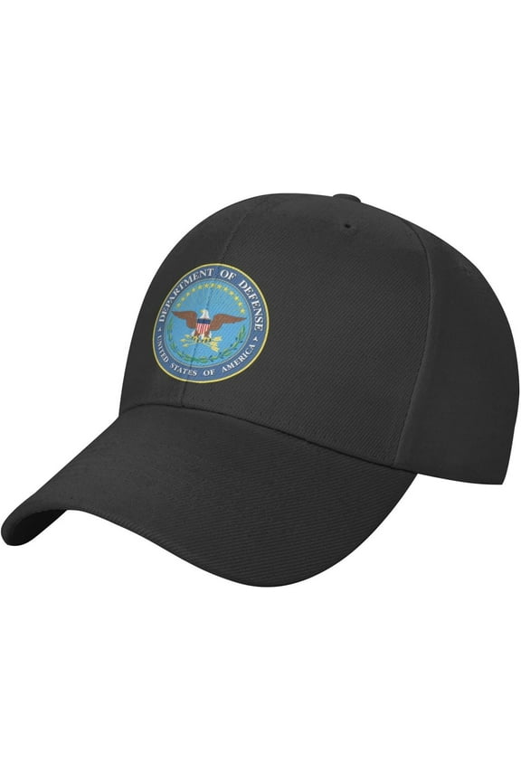 Classics Baseball Cap United States Department of Defense Seal Caps Adjustable for Women Men Black