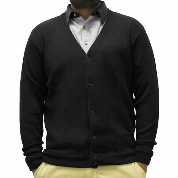 Classics By Palmland Men's Long-Sleeve Links Cardigan Sweater