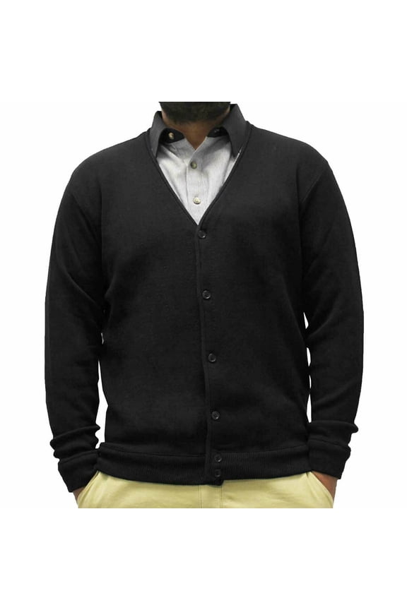 Classics By Palmland Men's Long-Sleeve Links Cardigan Sweater
