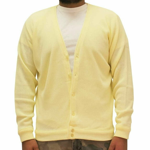 Classics By Palmland Men's Long-Sleeve Links Cardigan Sweater