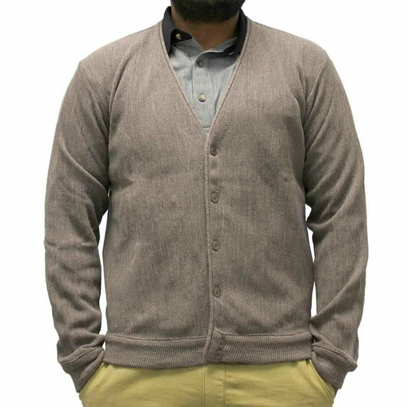 Classics By Palmland Men's Long-Sleeve Links Cardigan Sweater