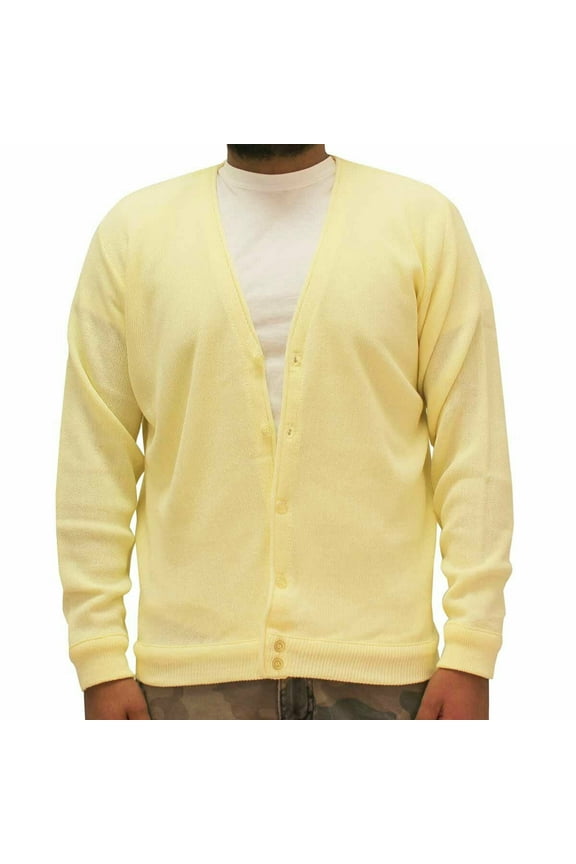 Classics By Palmland Men's Long-Sleeve Links Cardigan Sweater
