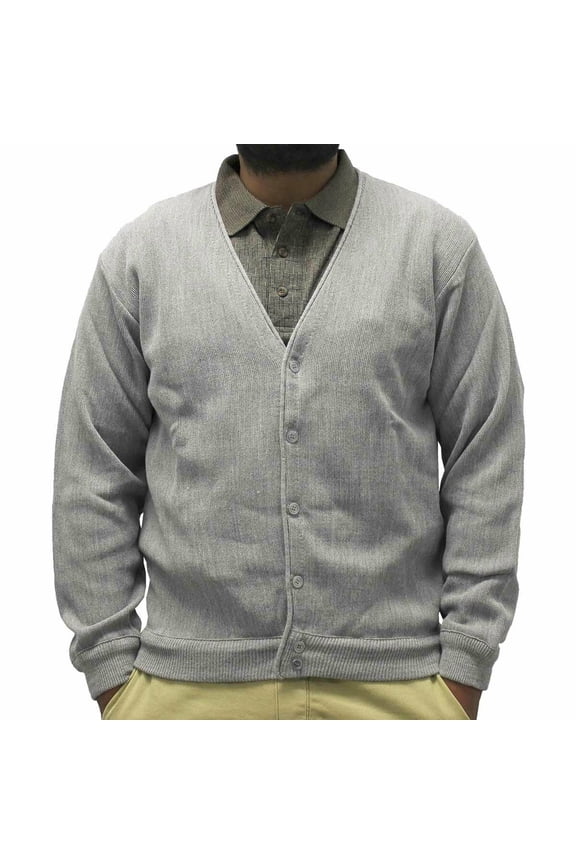 Classics By Palmland Men's Long-Sleeve Links Cardigan Sweater